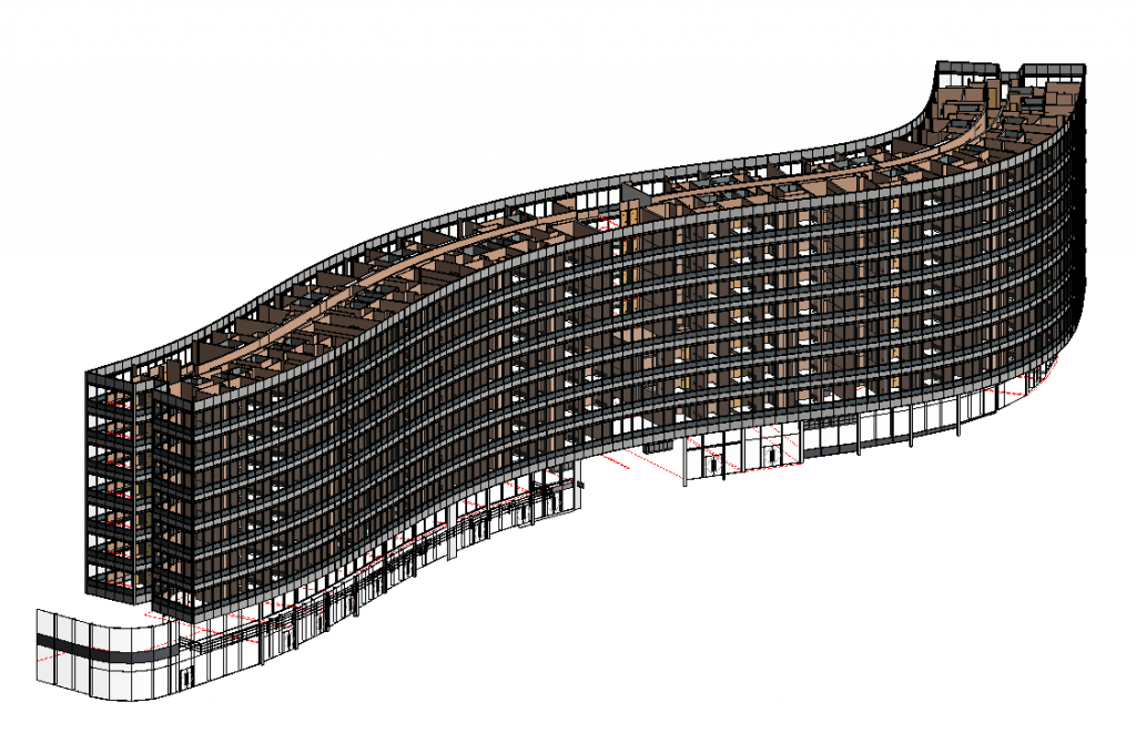 BIM model Gateway House, manchester, adept, consulting engineers